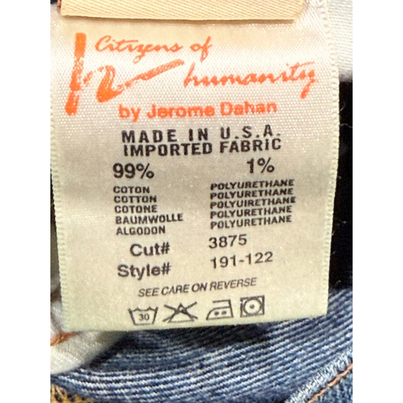 Citizens of Humanity Ingrid Flare Jeans Women’s Size 27 Ditsy #191 Embroidered - Picture 8 of 10